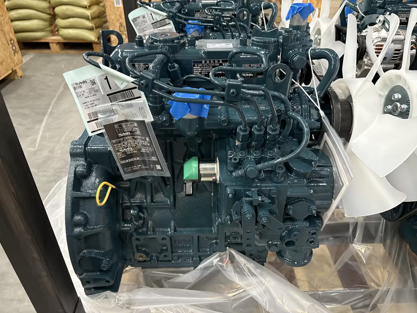 KUBOTA久保田D1105发动机总成1J351-58000配山河智能2400转15.4KW国四 欧五 美四